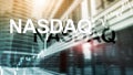 Nasdaq Stock Market Finance Concept. Market crisis Royalty Free Stock Photo