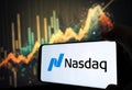 Nasdaq Stock Market - logo on the mobile device