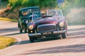 NASH HEALEY SPORTS 3850 cm3 1950 on an old racing car in rally Mille Miglia 2018 the famous italian historical race 1927-1957 Royalty Free Stock Photo