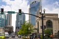 The Batman building in Nashville Tennessee USA It is named this because of the iconic shape on the skyline of the city