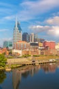 Nashville downtown city skyline cityscape of  Tennessee Royalty Free Stock Photo