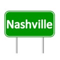 Nashville green road sign