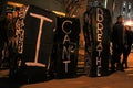 Nashville - Police Brutality Protest coffins Royalty Free Stock Photo