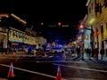 Nashville police cars at night