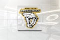 Nashville predators 1 on iphone realistic texture Royalty Free Stock Photo