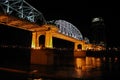 Nashville's Shelby Street Bridge Royalty Free Stock Photo