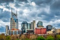 Nashville Skyline on a cloudy day Royalty Free Stock Photo