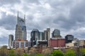 Nashville Skyline on a cloudy day Royalty Free Stock Photo