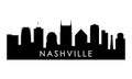 Nashville skyline silhouette.