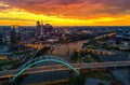 Nashville Skyline with sunset Royalty Free Stock Photo