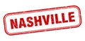 Nashville stamp. Nashville grunge isolated sign. Royalty Free Stock Photo