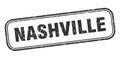 Nashville stamp. Nashville grunge isolated sign. Royalty Free Stock Photo