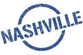 Nashville stamp. Nashville grunge round isolated sign. Royalty Free Stock Photo