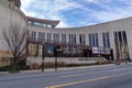 Nashville, Tenessee - January 12, 2022: Exterior of the Country Music Hall of Fame and Museum in the lower broadway area of