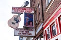Sign and exterior of the famous Ernest Tubbs Record Shop on Broadway street in Nashville Royalty Free Stock Photo