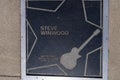 Steve Winwood`s star on the Music City Walk of Fame Music Garden park for country music