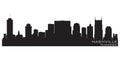 Nashville, Tennessee city skyline. Detailed vector silhouette