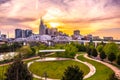 Nashville Tennessee downtown skyline at Shelby Street Bridge Royalty Free Stock Photo