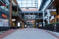 Courtyard leading to the Assembly Food Hall, a famous food court in downtown Broadway