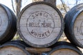 Old whiskey barrels, from the historic Belle Meade plantation