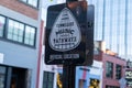 Sign on lower Broadway for the Tennessee Music Pathways official location marker