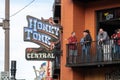 Nashville, Tennessee - March 23, 2019 : Honky-Tonk Central balconies overlooking Broadway Royalty Free Stock Photo