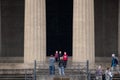 Nashville, Tennessee - March 25, 2019 : People walking around the Parthenon in Centennial Park