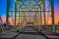 Nashville Tennessee Pedestrian Bridge at Sunrise Royalty Free Stock Photo