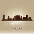 Nashville Tennessee skyline city silhouette