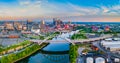 Nashville Tennessee TN Aerial Panorama