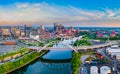 Nashville Tennessee TN Drone Skyline Aerial Panorama