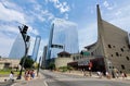 Nashville, Tennessee, U.S.A - June 26, 2022 - The Bridgestone building and Country Music Hall of Fame Museum during the day