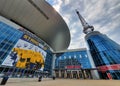 Nashville, Tennessee, U.S - June 26, 2022 - The front entrance of Bridgestone Arena during the day Royalty Free Stock Photo