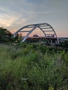 Nashville, Tennessee / United States - May 18, 2019: Korean War Veterans Memorial Bridge