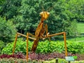 Nashville, TN USA - Cheekwood Park Giant Wood Praying Mantis Carving