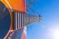 A large acoustic guitar outside of the Grand Ole Opry in Nashville, TN. Royalty Free Stock Photo