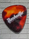 Nashville, TN USA - Nashville Music City Guitar Pick Sign Royalty Free Stock Photo