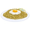 Nasi Goreng Illustration Vector Art Flat Design