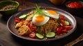Nasi Goreng Kampung is a dish from Malaysia