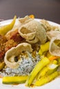 Nasi kerabu, malaysian food Royalty Free Stock Photo