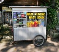 Nasi Kuning and Nasi Uduk Street Food Being Sold Royalty Free Stock Photo