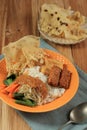 Nasi Pecel. Boiled Vegetable with Spicy Peanut Sauce