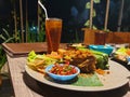 Nasi Timbel with fried Chicken