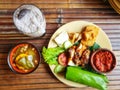 Nasi timbel is a typical Indonesian food, enjoyed with family very deliciously