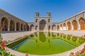 Nasir al-Mulk Mosque pond fisheye