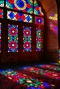 Nasir Al-Mulk Mosque in Shiraz, Iran Royalty Free Stock Photo