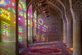 Pink Mosque in Shiraz, Iran Royalty Free Stock Photo