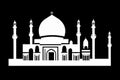 An Nasiriyah, Dh? Q?r, Iraq. Black & White City Logo. Generative AI. Royalty Free Stock Photo
