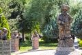 Nasreddin Hodja bronze sculpture in the Humour Park of Aksehir.