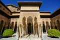 Nasrid Palace - Court of the Lions in Alhambra in Granada, Spain Royalty Free Stock Photo